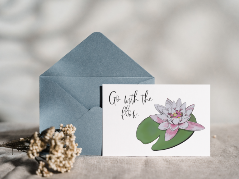 Mini Hippo Go with the Flow and Water Lily - Printable