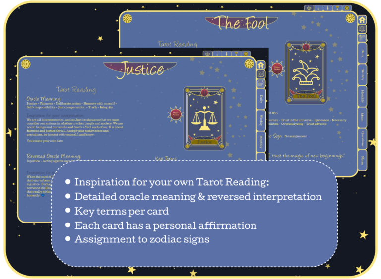 Major Arcana - Digital Tarot Journal PDF