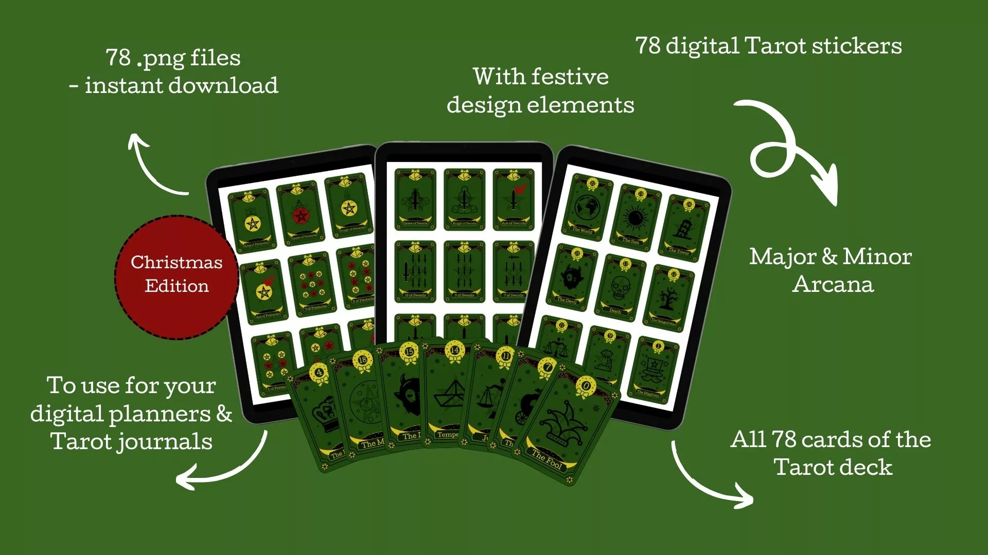 Christmas Edition Digital Tarot Cards