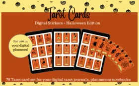 Preview Halloween Tarot cards