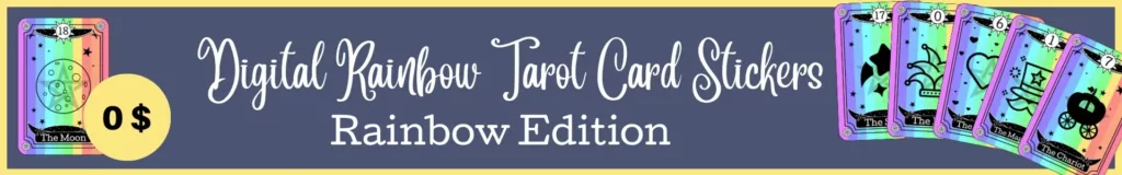 Werbebanner Rainbow Tarot Cards