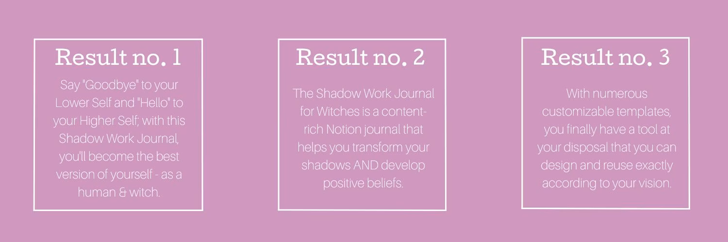 Results of the shadow work journals