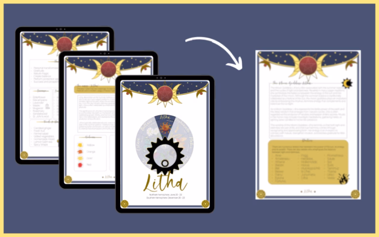 Litha Grimoire Pages