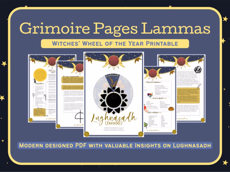 Lughnasadh Lammas Grimoire Pages