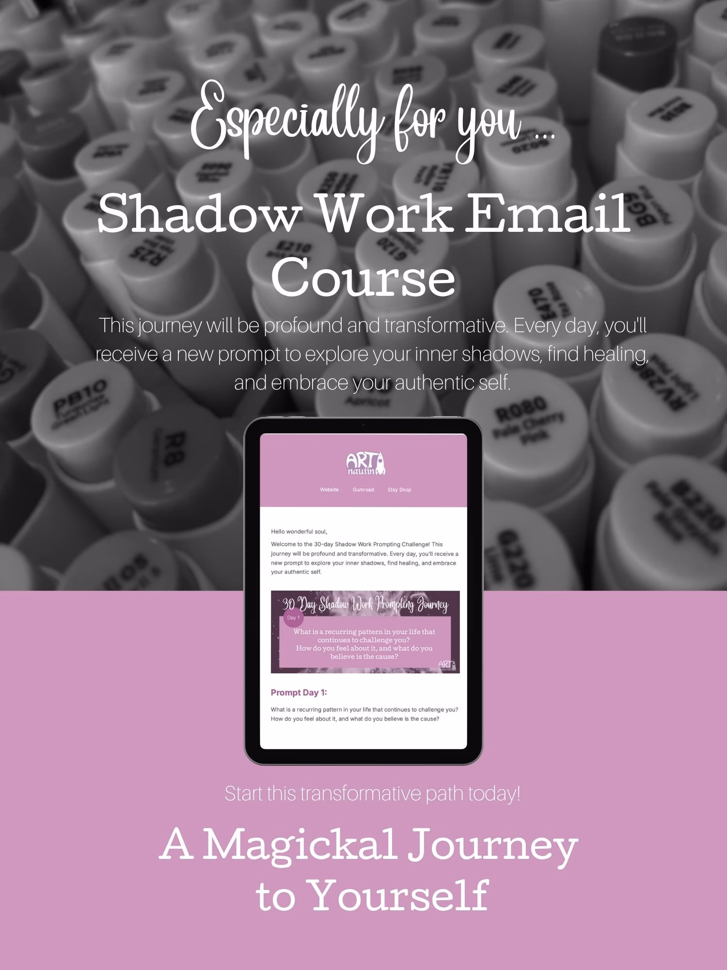 shadow work email course shadow work challenge