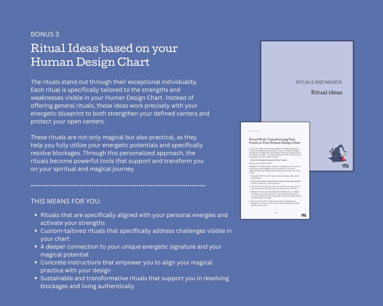 Ritual Ideas based on your Human Design Chart